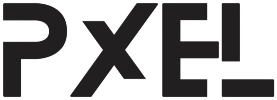 PXEL Logo, schwarz, auf hellem Grund
